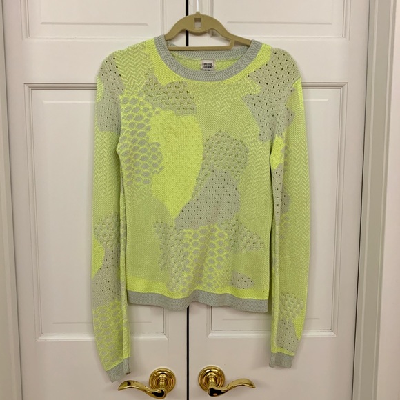 Opening Ceremony Neon Yellow Knit Sweater - Picture 2 of 14